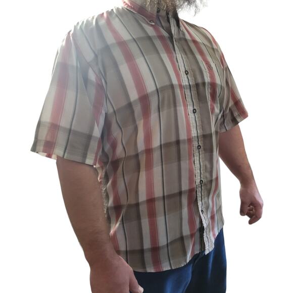 Vintage 60s Knights Sportswear Plaid Button Down Shirt Men’s Large Cowboy Retro - Picture 7 of 9